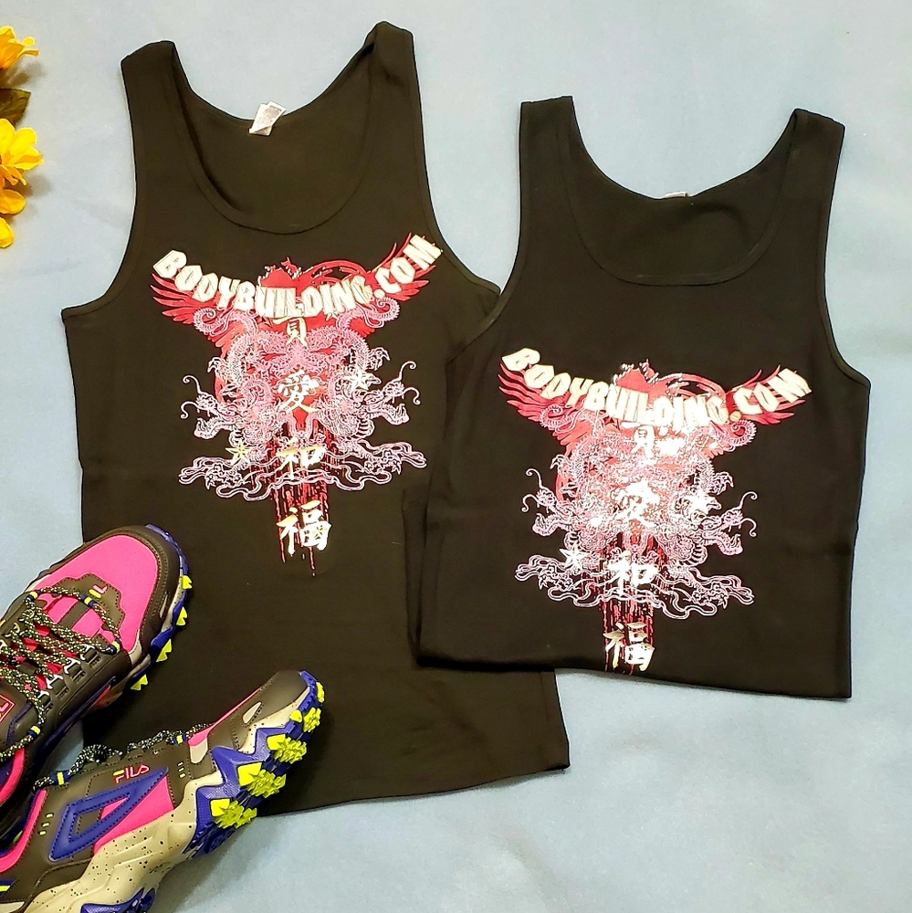 2 for 1! New Bodybuilding.com graphic Tanks XL